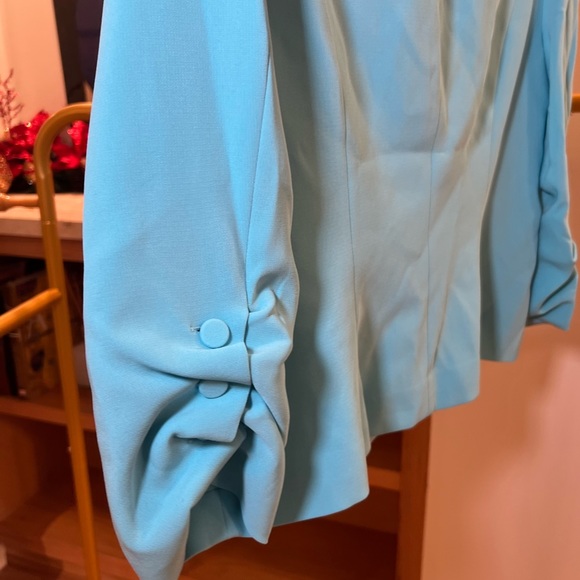NEW WITH TAGS! Cinq a Sept Petite Khloe Blazer in Cyan - Picture 9 of 9
